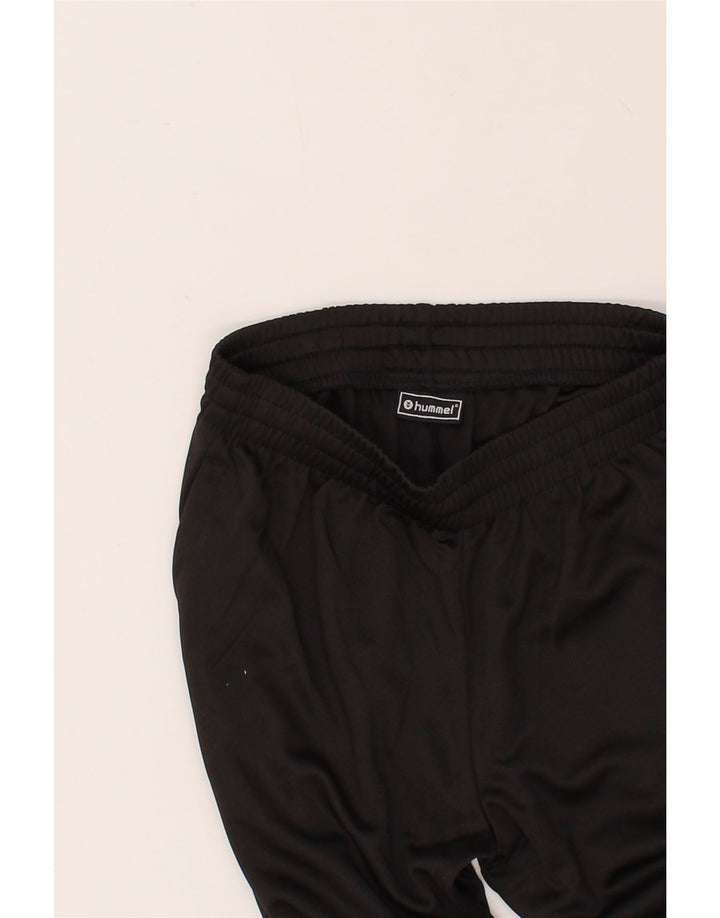HUMMEL Boys Graphic Tracksuit Trousers 13-14 Years Black Polyester Vintage Hummel and Second-Hand Hummel from Messina Hembry 