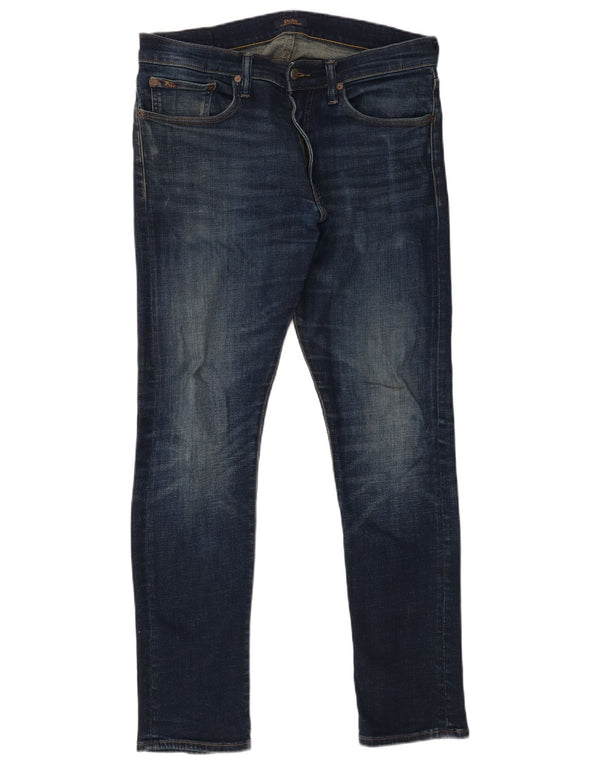 Polo Ralph Lauren Męskie jeansy slim W32 L32 Granatowa bawełna