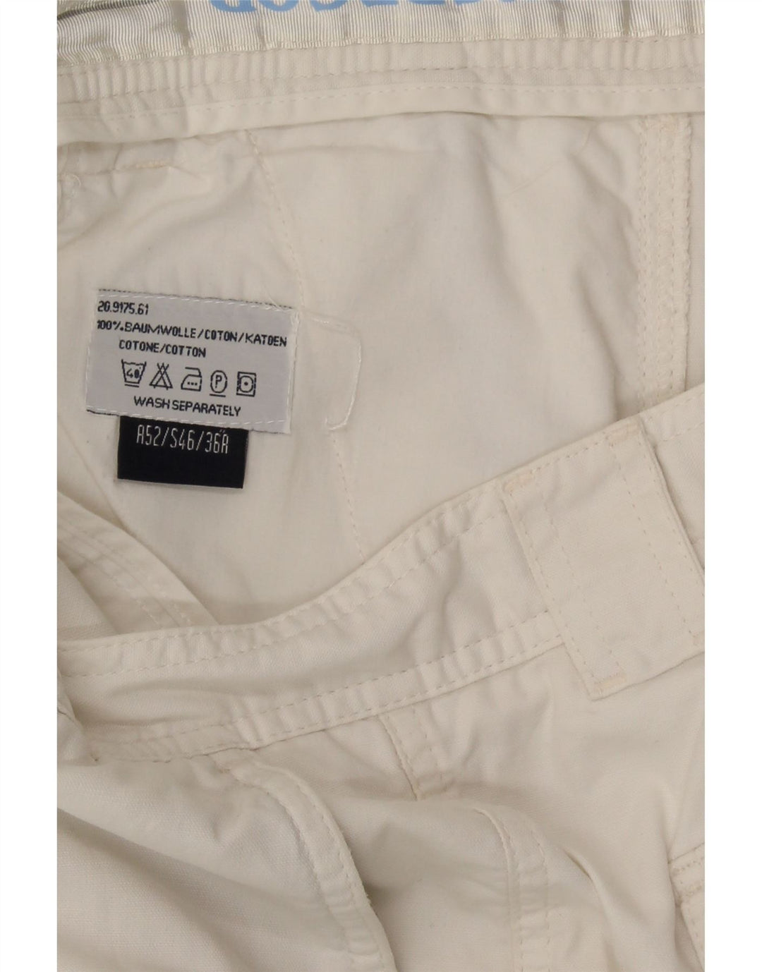 MCGREGOR Mens Cargo Shorts W36 Large White Cotton Vintage McGregor and Second-Hand McGregor from Messina Hembry 