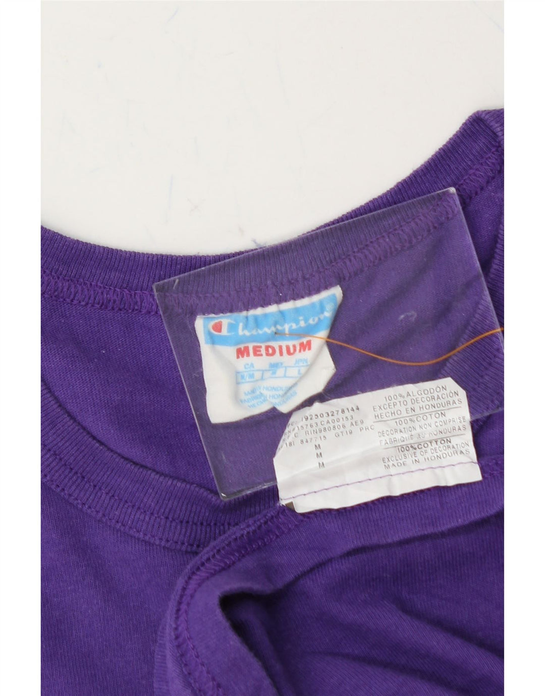 CHAMPION Mens T-Shirt Top Medium Purple Cotton Vintage Champion and Second-Hand Champion from Messina Hembry 