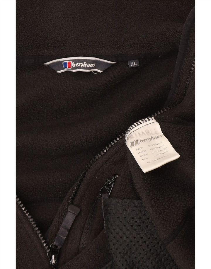 Damska kurtka polarowa oversize Berghaus UK 18 XL, czarna, poliester