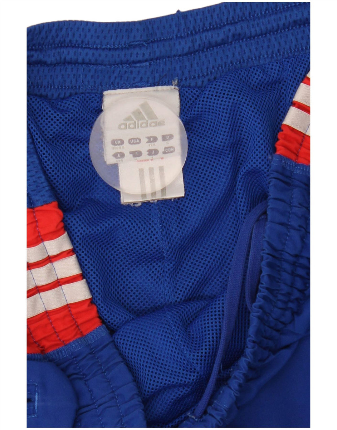 Adidas Męskie spodnie dresowe Joggery Średni niebieski Poliester z blokami kolorów