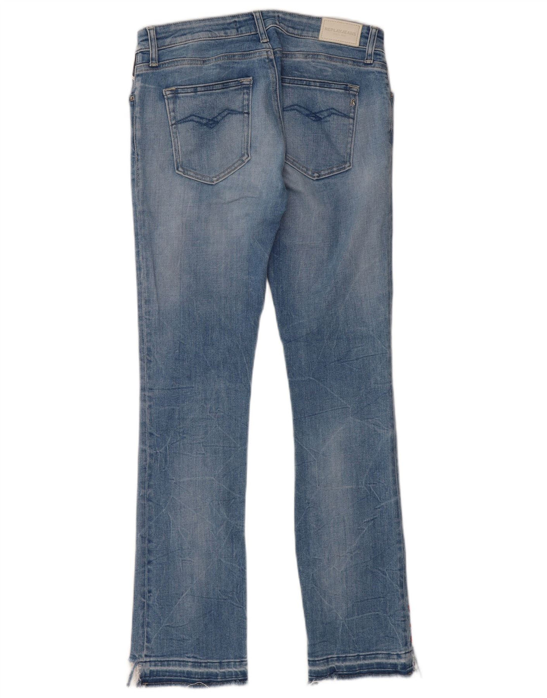 REPLAY Womens Slim Jeans W28 L28 Blue Cotton