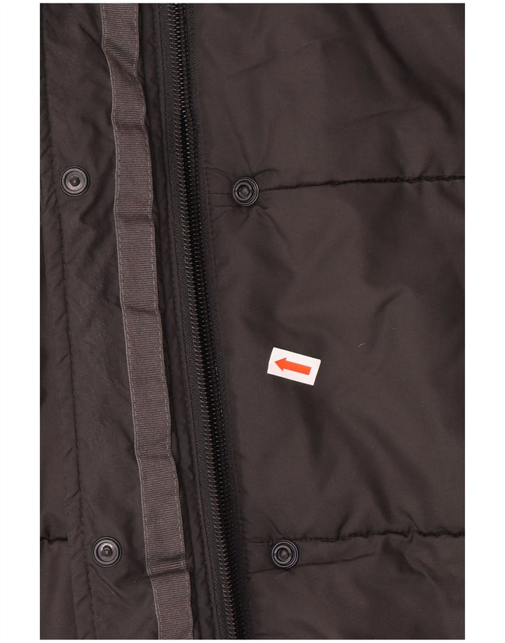 Damski ocieplany płaszcz z kapturem Jack Wolfskin UK 18 XL, szary poliester