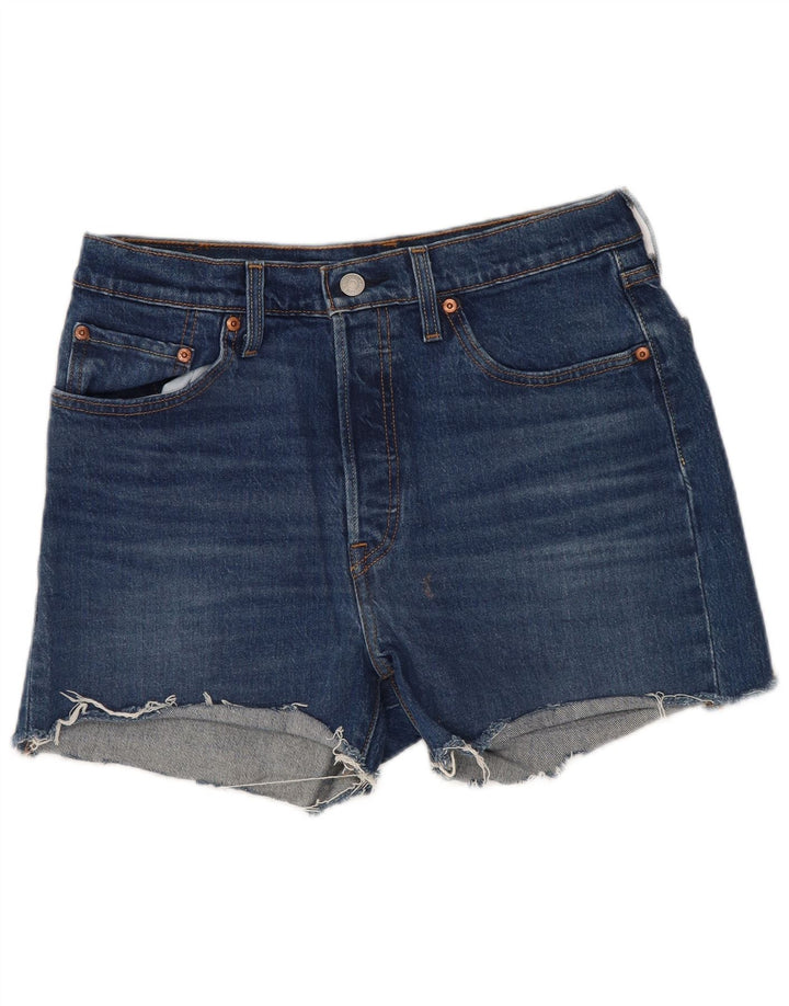 Damskie spodenki jeansowe Levi's 501 W29 Średni niebieski, bawełniany