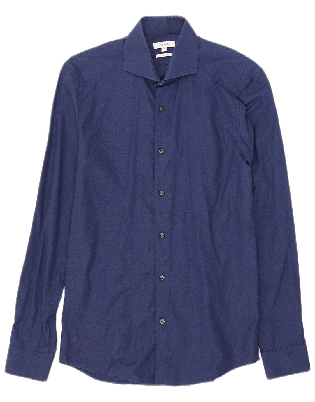 Koszula męska Reiss Slim Fit, mała, granatowa, bawełniana