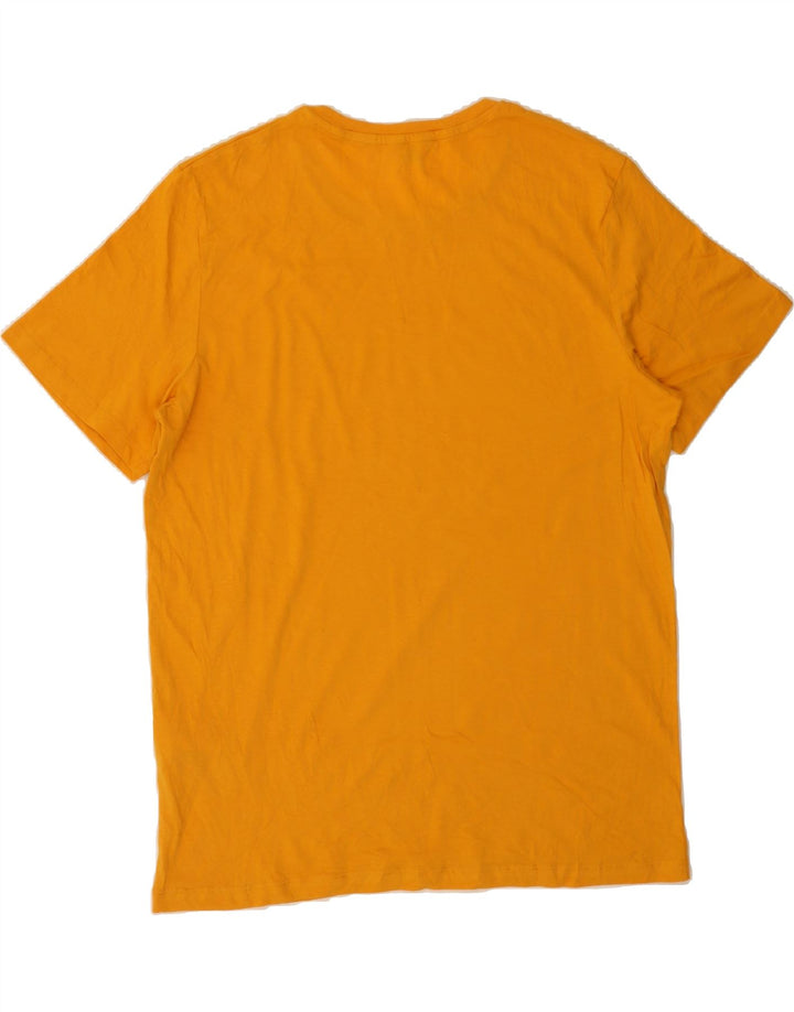 JACK & JONES Mens Core T-Shirt Top Large Yellow Cotton Vintage Jack & Jones and Second-Hand Jack & Jones from Messina Hembry 