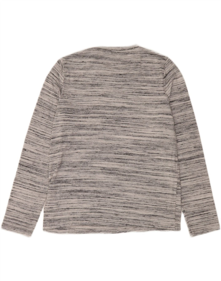 Marks & Spencer Damski sweter z okrągłym dekoltem UK 12, średni szary nakrapiany