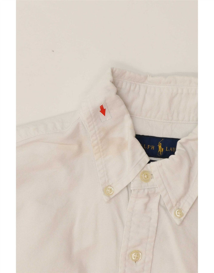 Koszula męska Ralph Lauren o dopasowanym kroju, mała, biała, bawełniana