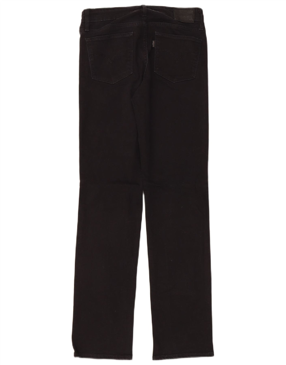 Damskie dżinsy Levi's 714 Straight W27 L30 Czarna bawełna