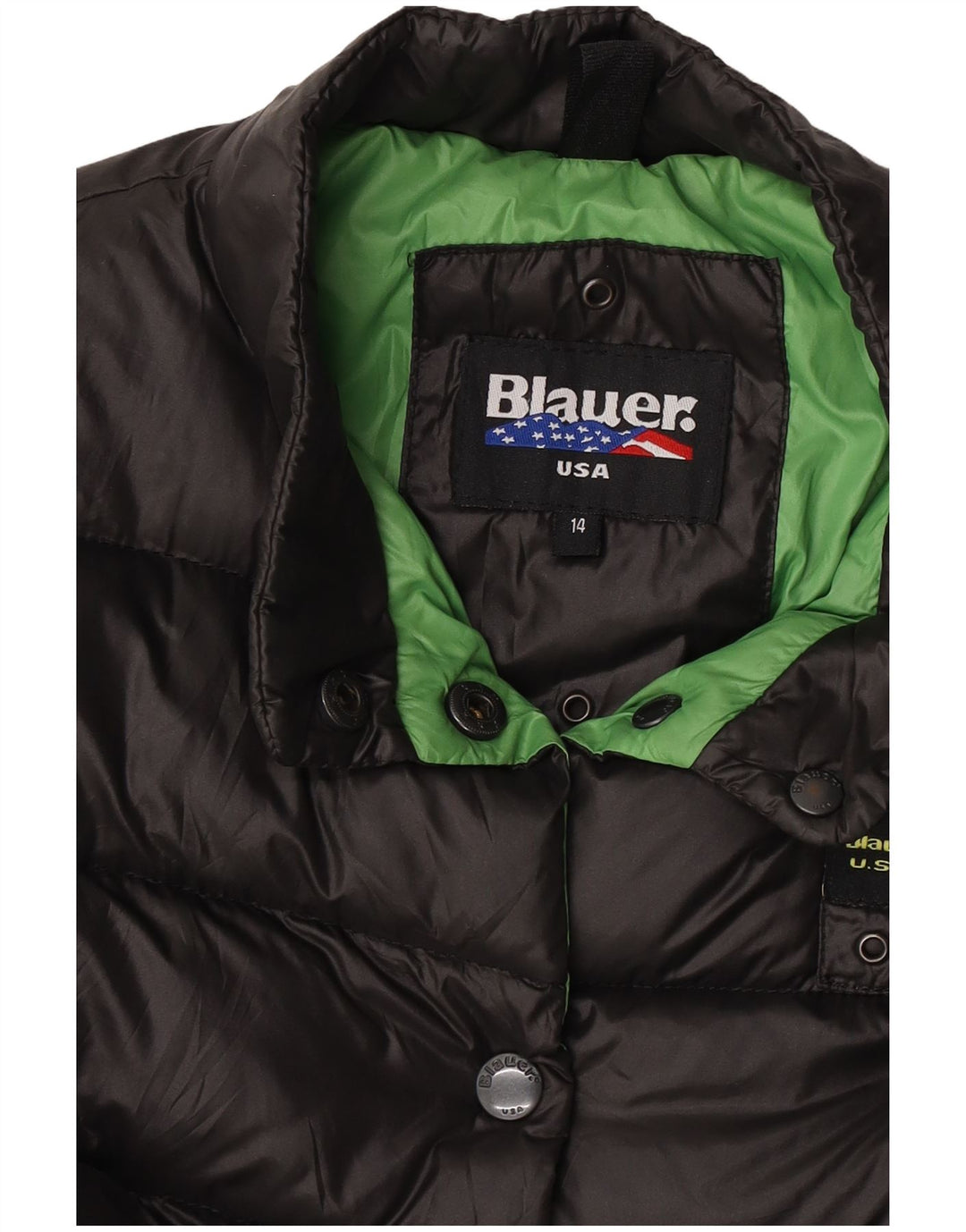 Kurtka dziewczęca Blauer Crop Padded Jacket 13-14 lat, czarna