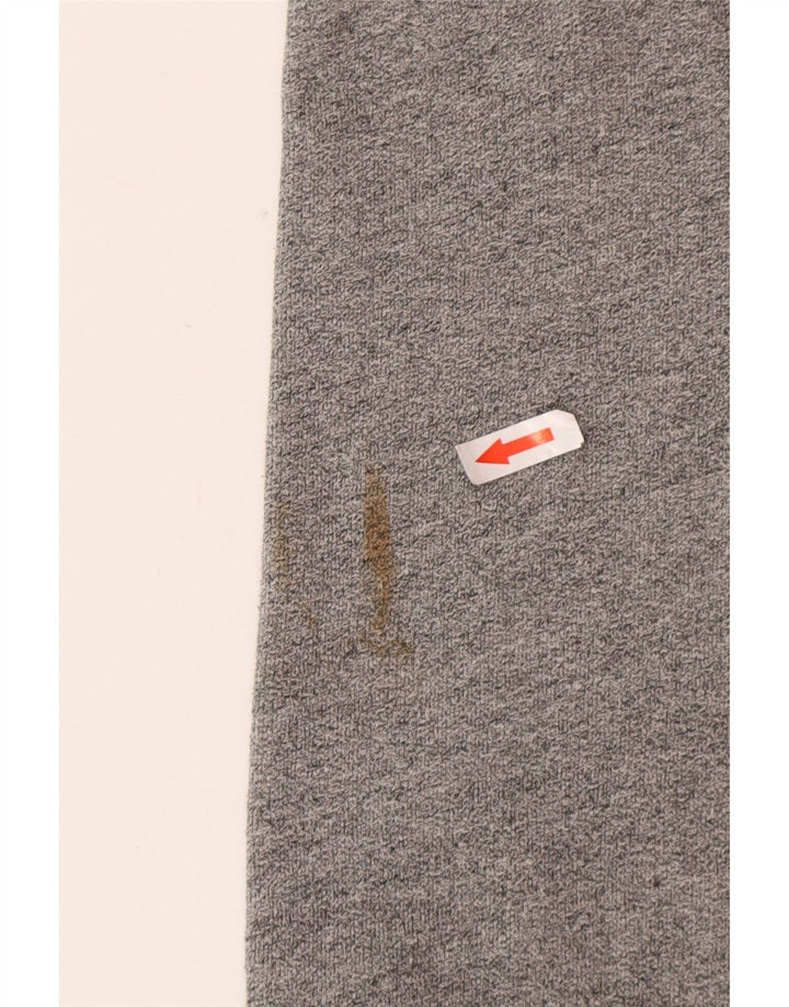 Męski sweter z kapturem Superdry z grafiką, średnioszary, bawełniany