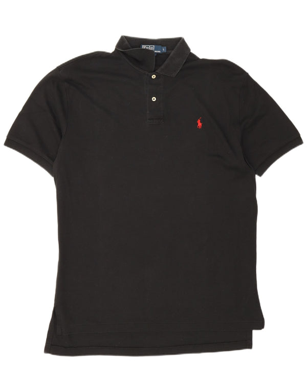 Męska koszulka polo Polo Ralph Lauren, duża, czarna, bawełniana