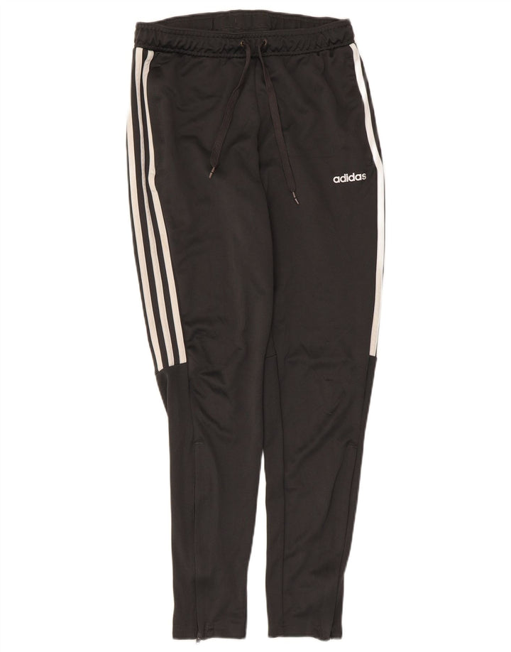Męskie spodnie dresowe Adidas UK 8/10, małe, czarne, poliestrowe