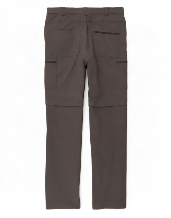 Męskie spodnie turystyczne Mountain Warehouse W38 L32 Szary nylon
