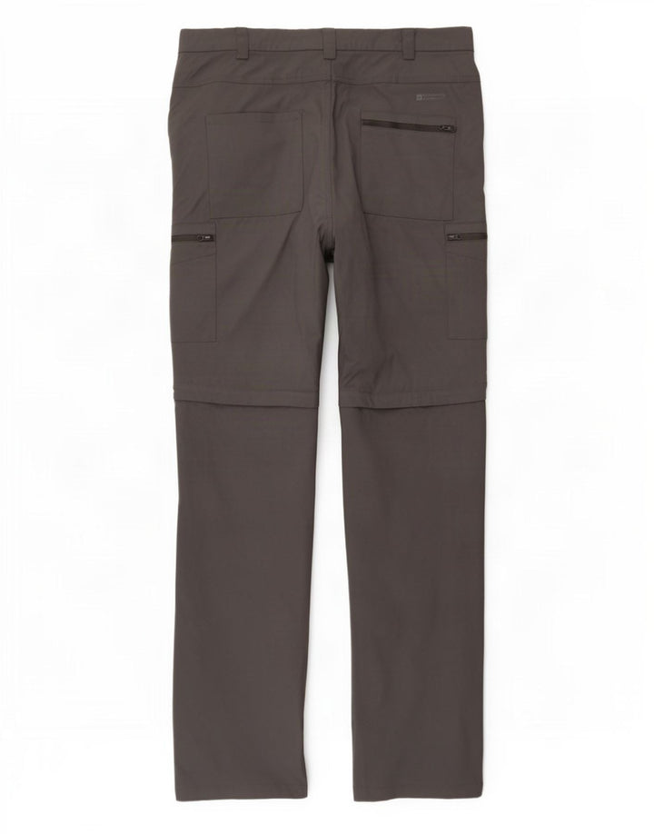 Męskie spodnie turystyczne Mountain Warehouse W38 L32 Szary nylon