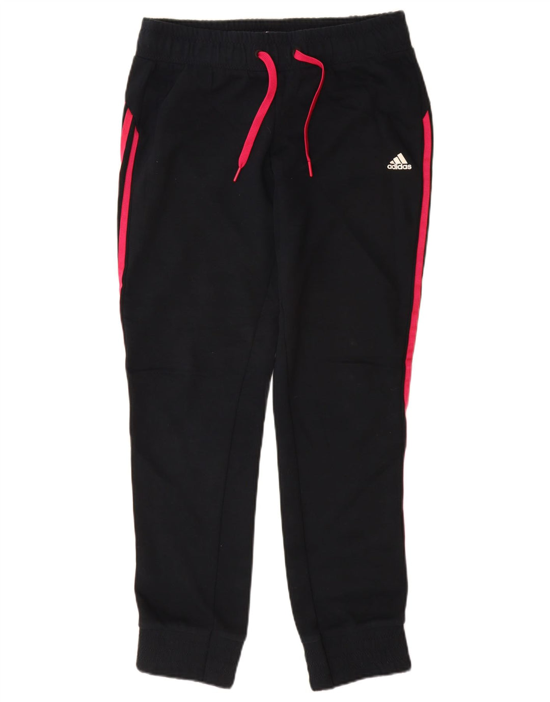 Damskie spodnie dresowe ADIDAS Joggers UK 12/14 Średnia czarna bawełna