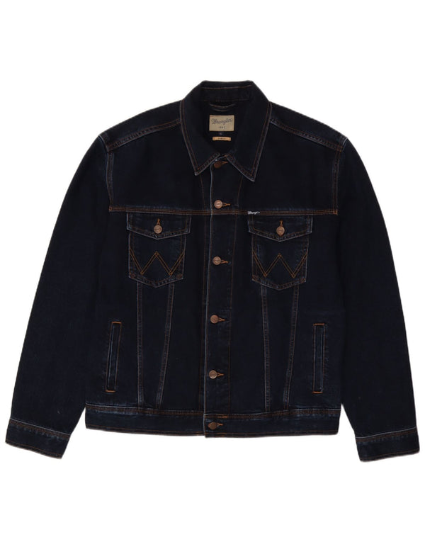 Męska kurtka dżinsowa Wrangler UK 42 XL, granatowa, bawełniana