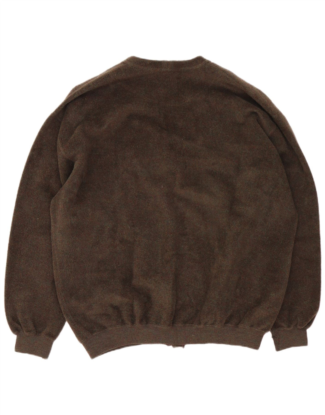 Webb&Scott Męski sweter rozpinany XL, brązowa, dziewicza wełna