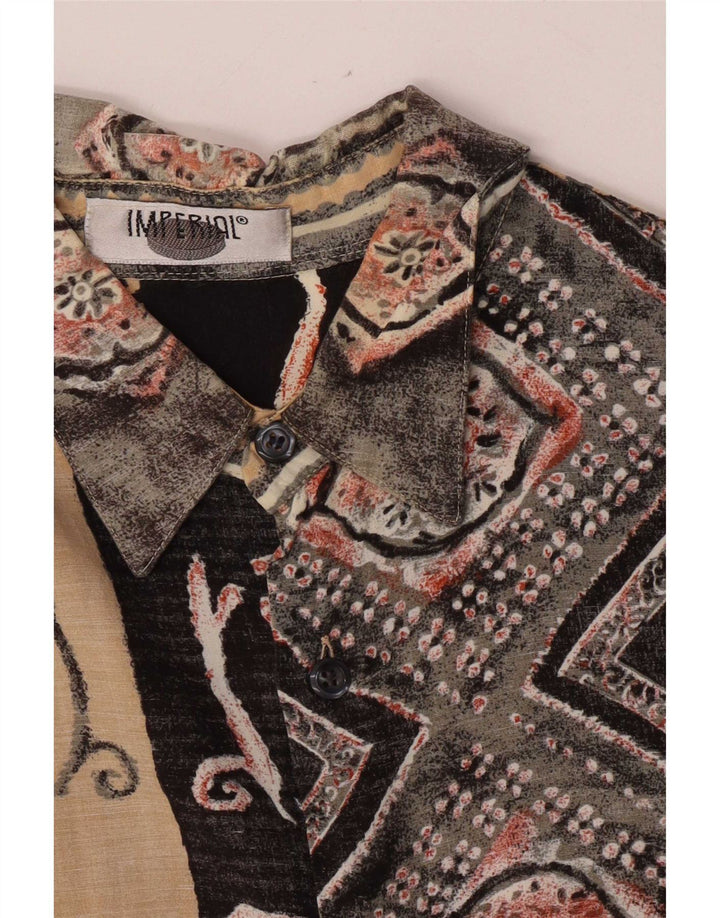 Koszula męska z krótkim rękawem Imperial, średni czarny patchwork