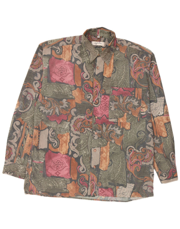 Angelo Litrico Mens Shirt Size 41/42 16/16 1/2 Large Multicoloured Paisley
