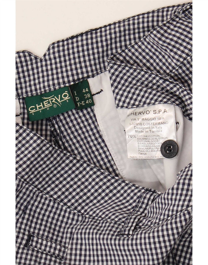 Spodnie damskie Chervo Slim Casual IT 44 Medium W38 L26 Czarna kratka