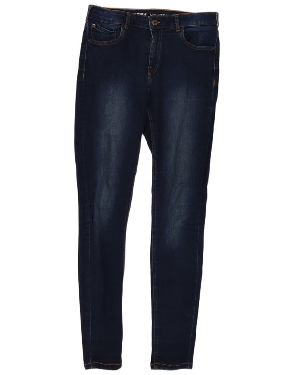 Damskie jeansy skinny ze średnim stanem Jack Wills W29 L29 Granatowa bawełna
