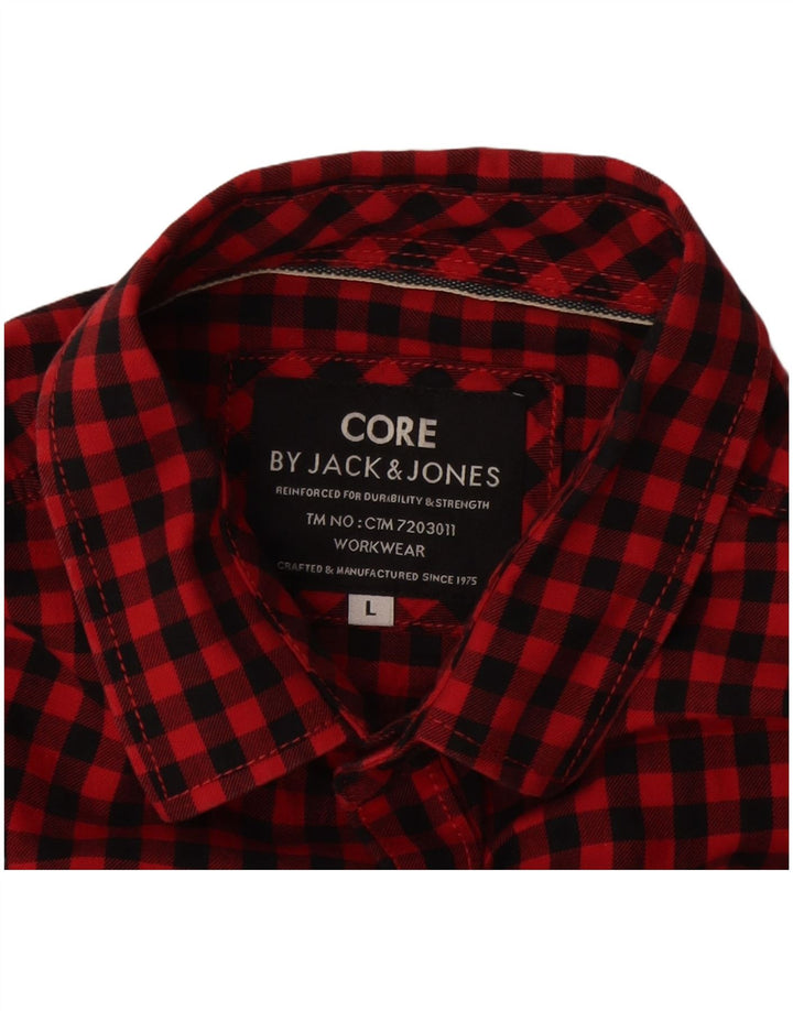 Koszula męska Jack & Jones, duża, czerwona kratka
