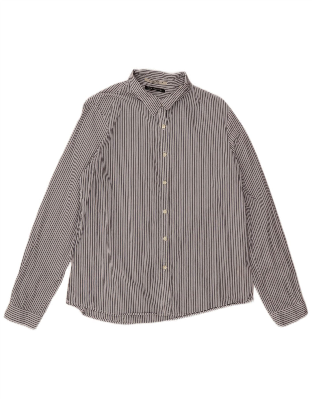 Koszula męska Scotch & Soda, bawełniana w średnie białe paski