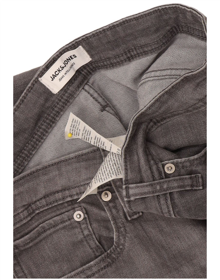 Męskie jeansy Jack & Jones GLENN Slim W34 L33 Szara bawełna