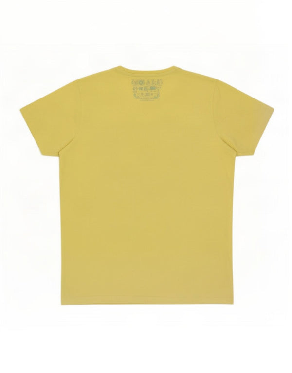 Jack & Jones Mens Graphic T-Shirt Top XL Yellow
