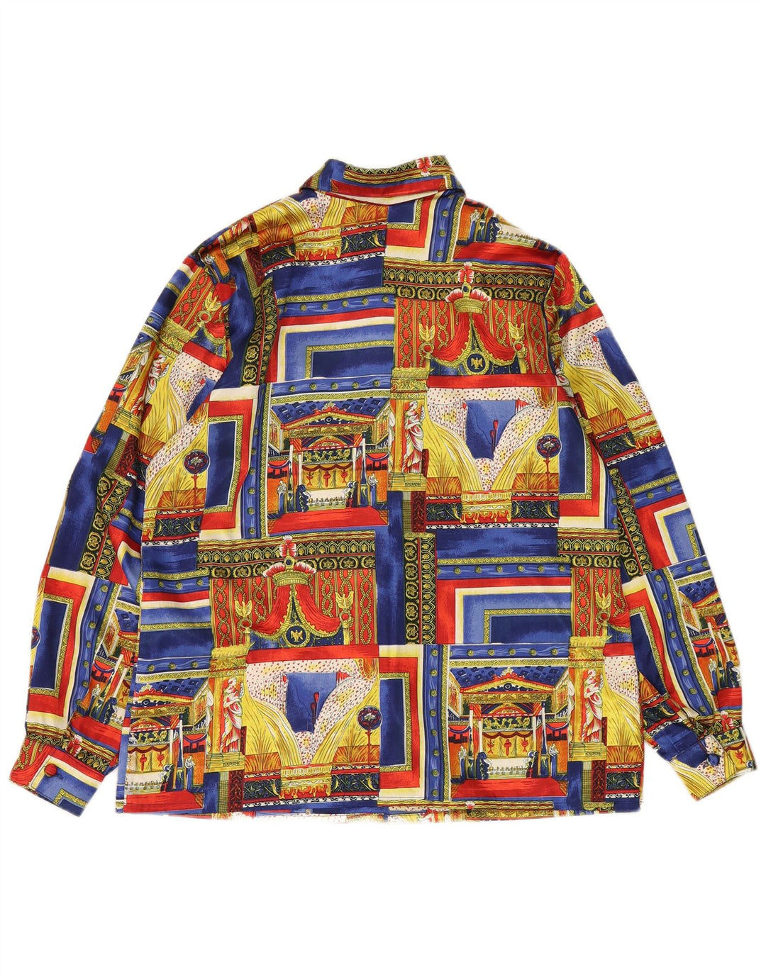 Koszula damska VINTAGE w abstrakcyjny wzór UK 18 XL, wielokolorowa