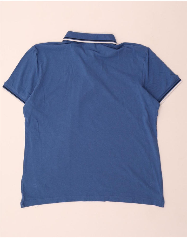 Męska koszulka polo DIADORA XL, niebieska, bawełniana