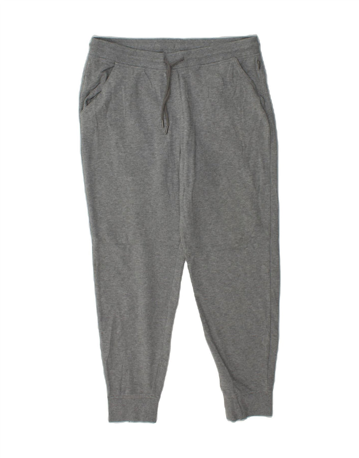 EDDIE BAUER Womens Tracksuit Trousers Joggers UK 12 Medium  Grey Cotton Vintage Eddie Bauer and Second-Hand Eddie Bauer from Messina Hembry 
