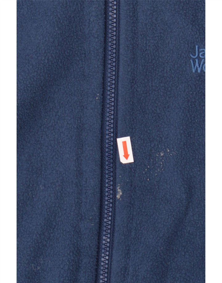 Męska kurtka polarowa Jack Wolfskin z podszewką UK 42, duża granatowa, poliestrowa