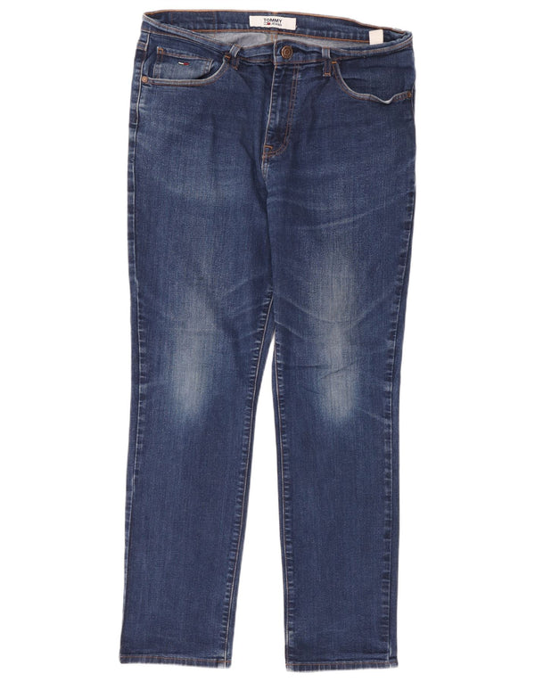 Męskie dżinsy Tommy Hilfiger Droite Slim W36 L32 Niebieskie