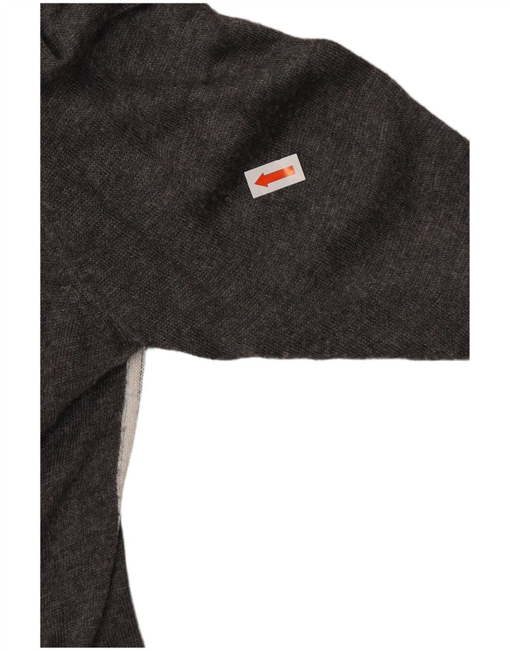 Damski sweter z golfem ZARA UK 12, średnioszara wiskoza