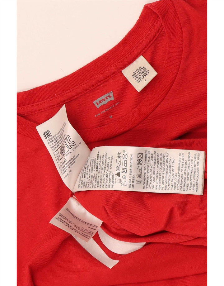 Damska koszulka z grafiką Levi's Top UK 12 Medium Red Modal