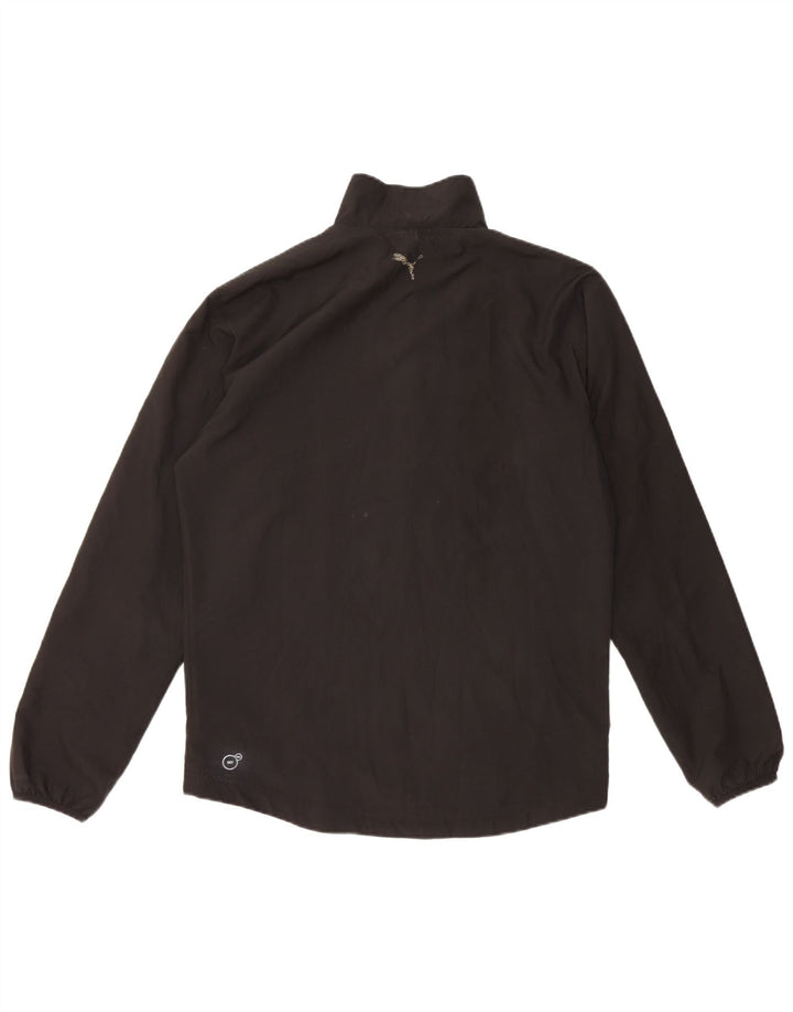 Męska kurtka dresowa PUMA z grafiką, mała, czarna, z poliestru