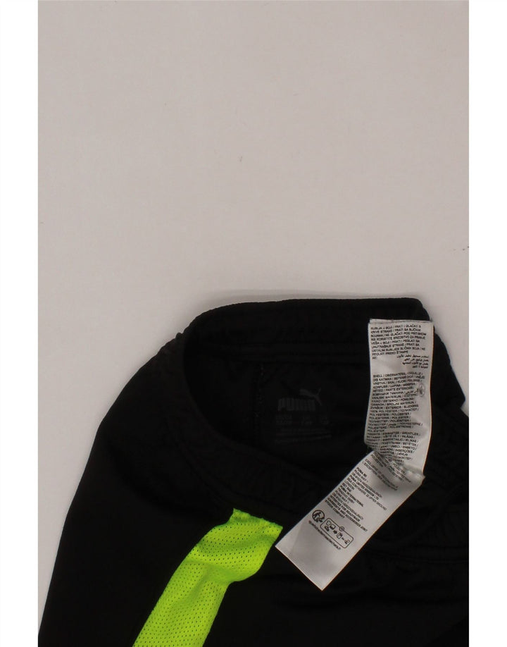 Chłopięce spodenki sportowe PUMA 7-8 lat Czarny poliester z blokami kolorów