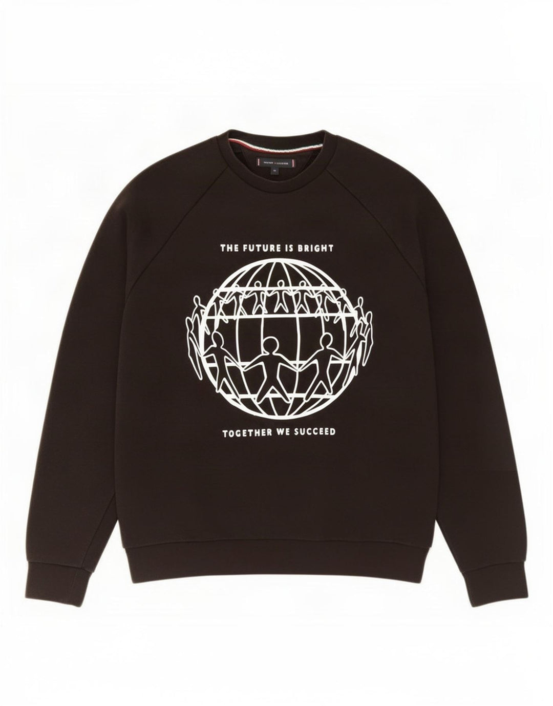 Męska bluza z grafiką Tommy Hilfiger, średnia czarna bawełna