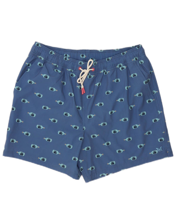 Crew Clothing Męskie graficzne spodenki kąpielowe XL Niebieski poliester