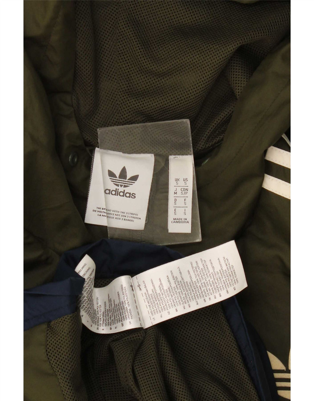 Adidas Męska kurtka dresowa z kapturem, mała, wielobarwna Kolorblok