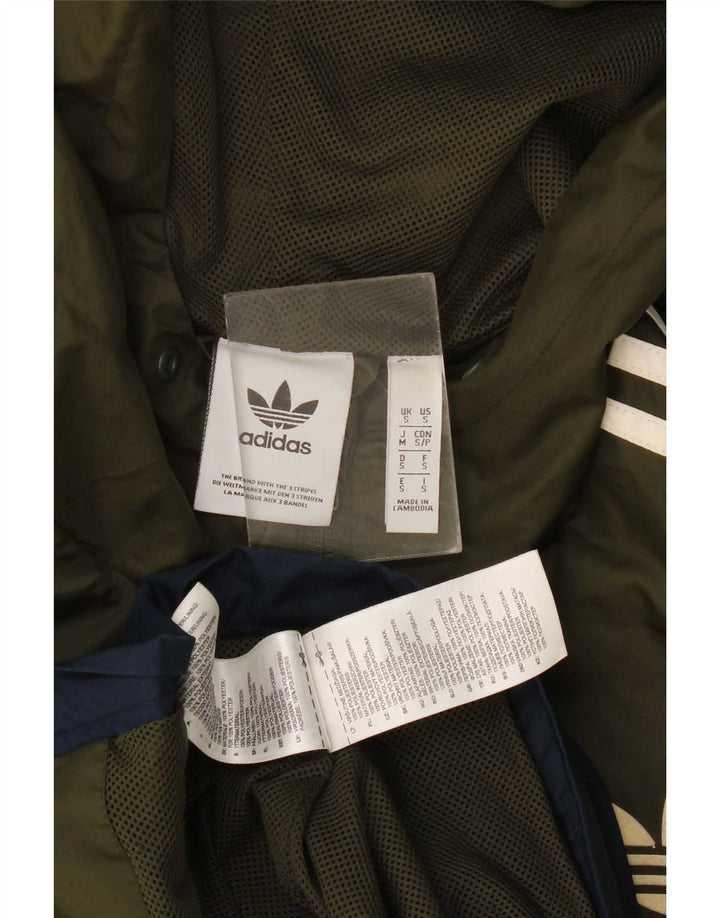 Adidas Męska kurtka dresowa z kapturem, mała, wielobarwna Kolorblok