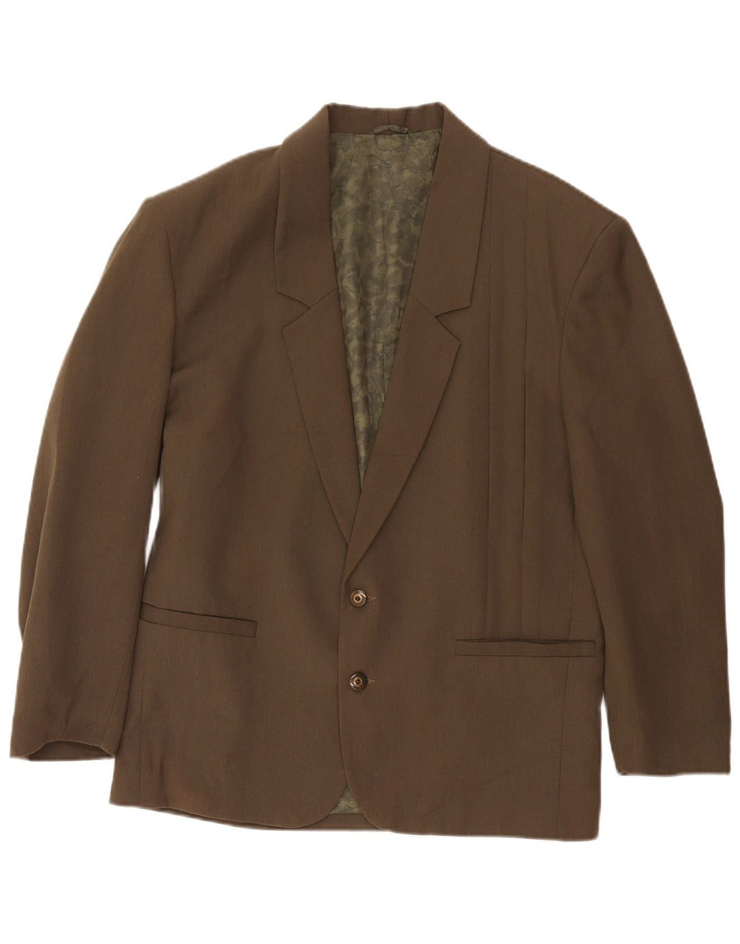 Vintage męska marynarka zapinana na 2 guziki UK 38 Medium Khaki Classic