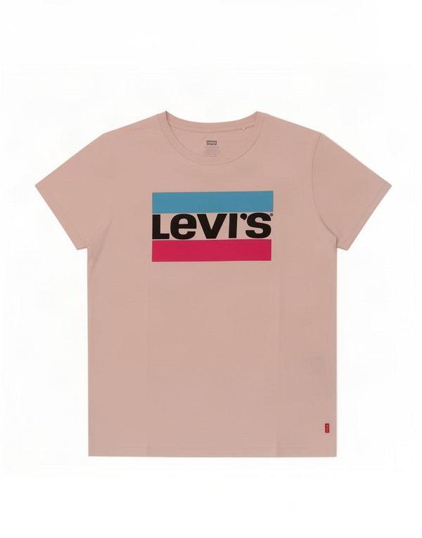 Damska koszulka z grafiką Levi's Top UK 14 Średnioróżowa bawełna