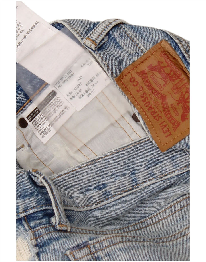 Chłopięce spodenki jeansowe Levi's 505 w trudnej sytuacji 5-6 lat W23 Niebieska bawełna