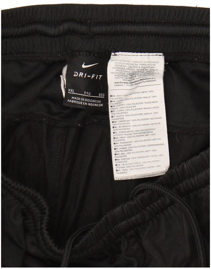 Damskie spodnie dresowe NIKE Dri Fit UK 20 2XL, czarny poliester