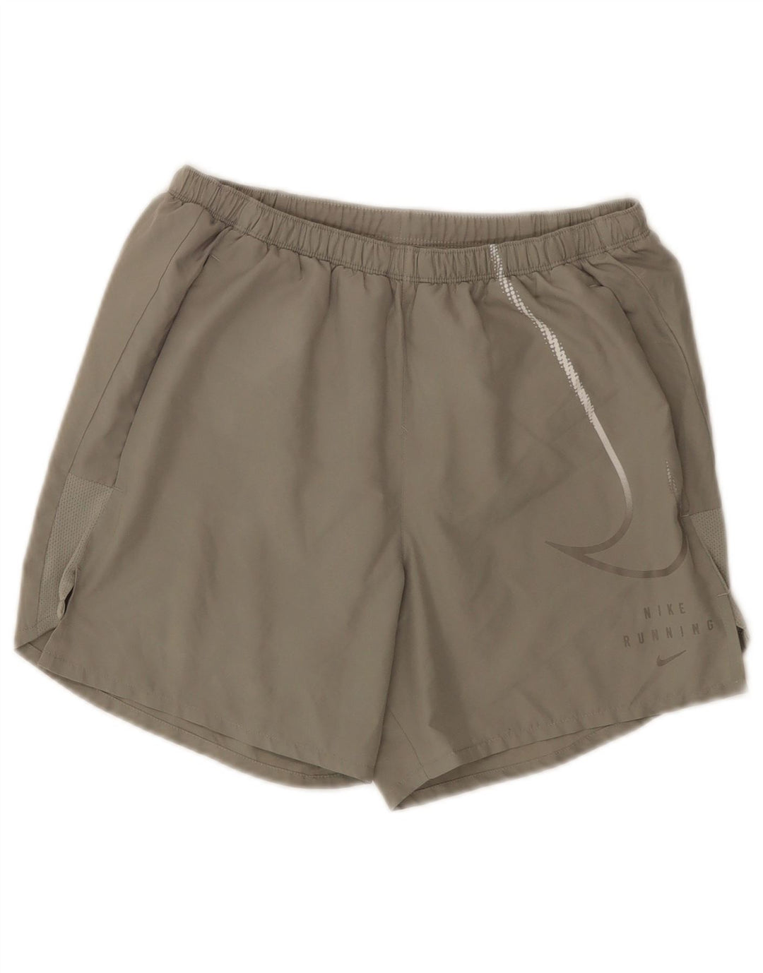 Męskie spodenki sportowe Nike Dri Fit Graphic, małe, szare, poliestrowe