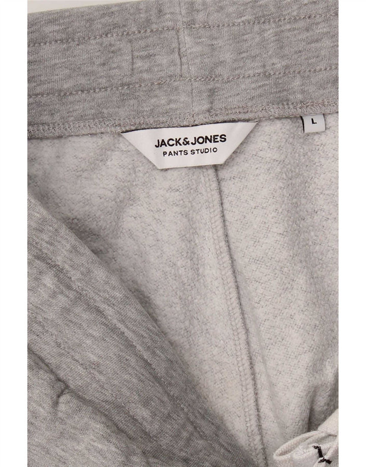 Męskie spodnie dresowe Jack & Jones, duże, szare